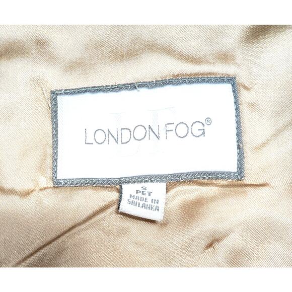 London Fog Women's S Petite Khaki Tan Hooded Trench Coat Removable Liner & Hood - Picture 5 of 12